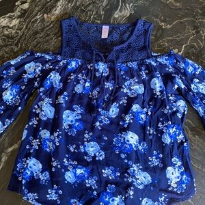 Adorable Open Shoulder Blouse - Justice Teen